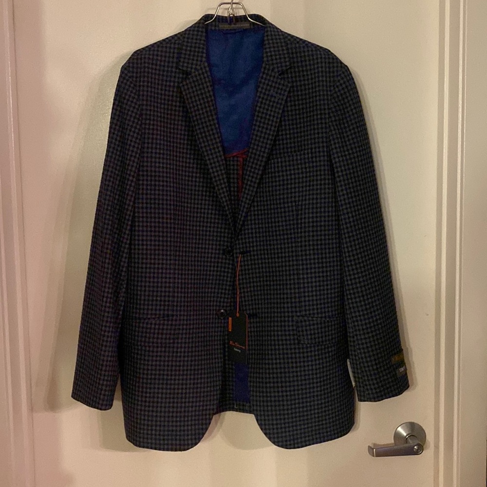 NWT Ben Sherman Tailoring jacket navy and grey new L40